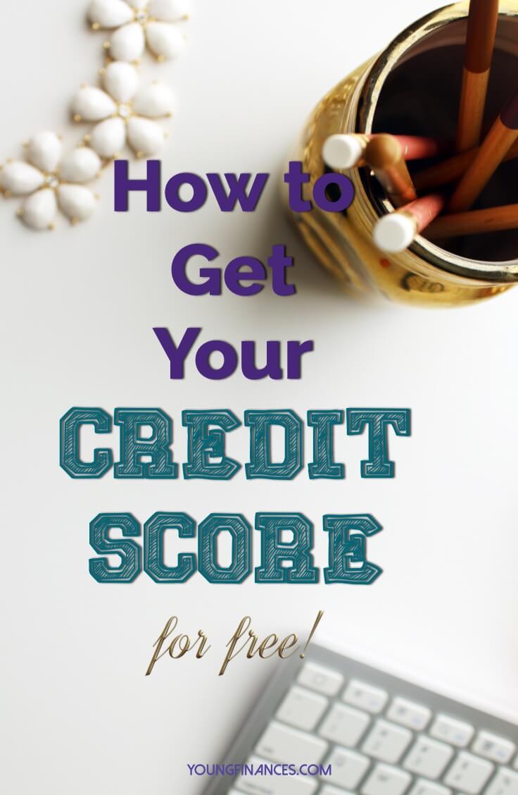 Easy way to get your credit score. I need to get my finances together and this was on my list! Saving!